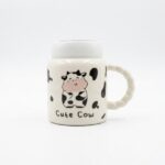 ماگ 300 میل در آیینه طرح گاوی CUTE COW16450
