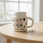ماگ 300 میل در آیینه طرح گاوی CUTE COW16450 - Image 4
